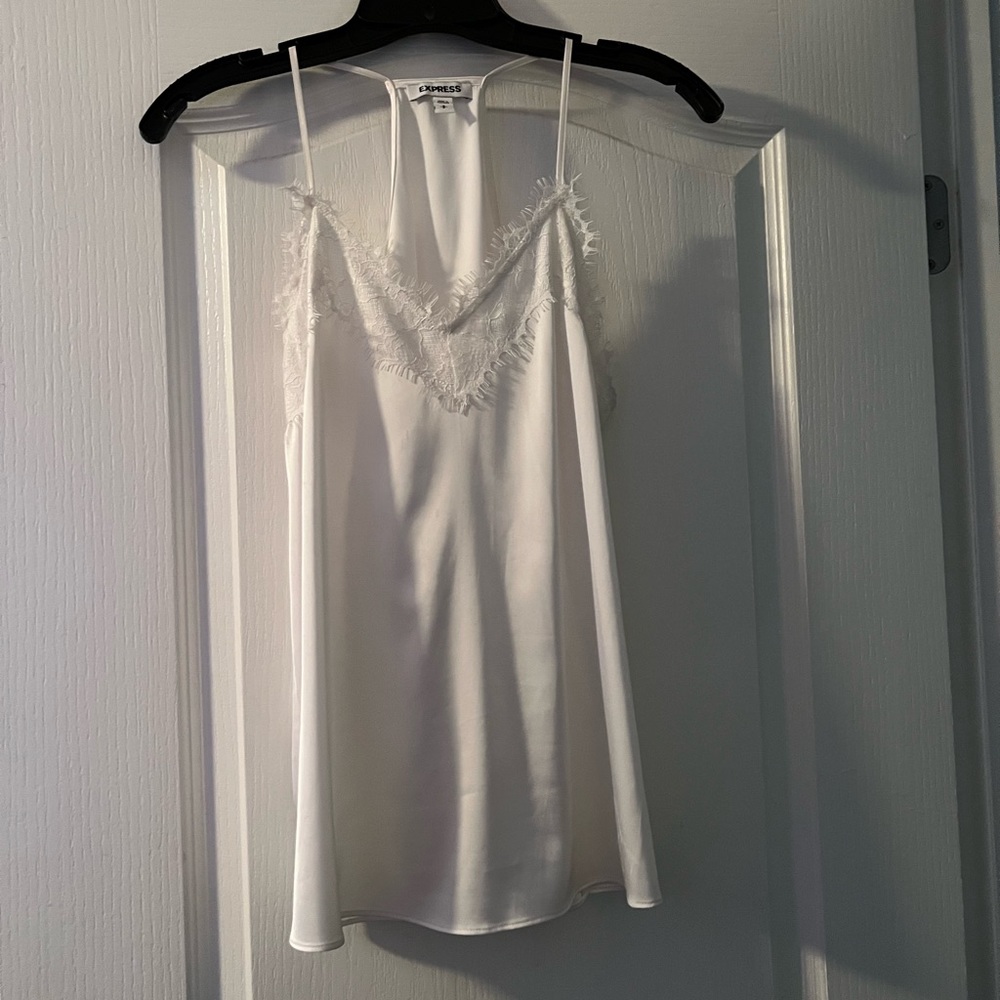 White racerback tank